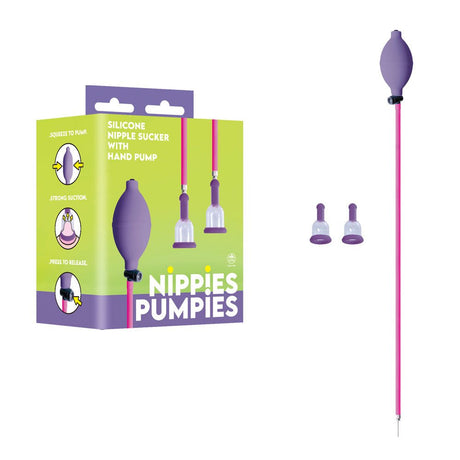 Nippies Pumpies Purple Nipple Pump For Enhanced Sensation - PUMPS