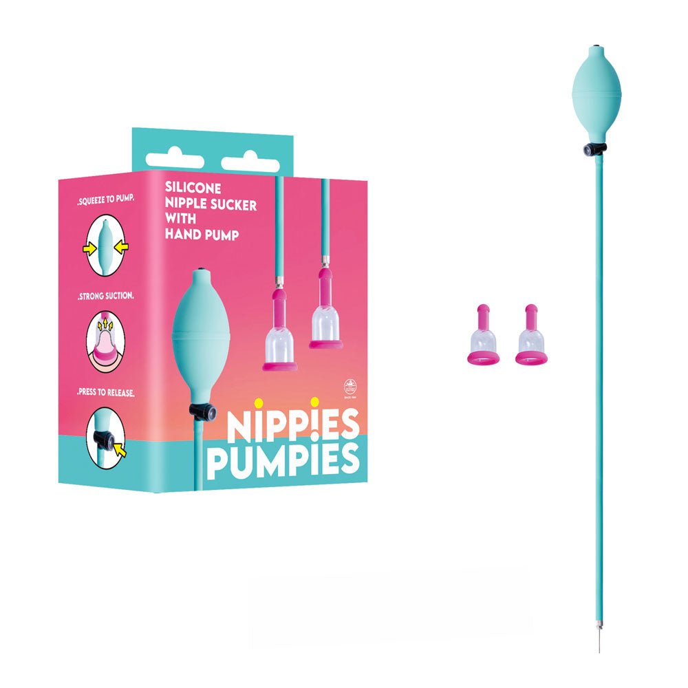 Nippies Pumpies Teal Nipple Pump for Gentle Stimulation - PUMPS