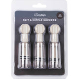 Nipple and Clit Suckers 3 Pc - Adult Toys