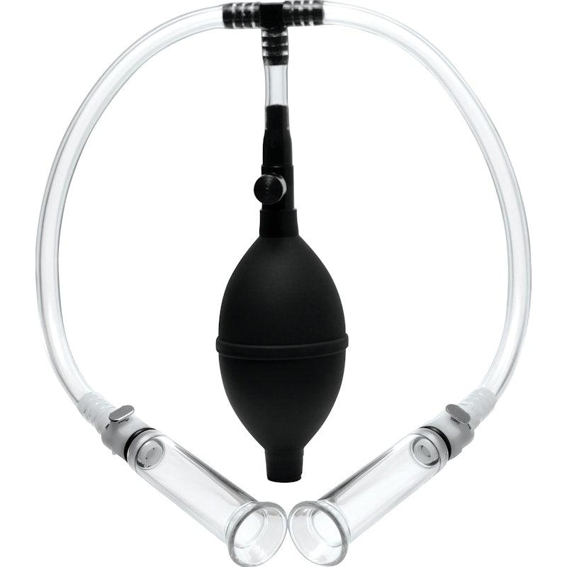 Nipple Pumping System with Dual Cylinders - Adult Toys