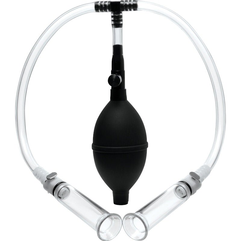 Nipple Pumping System with Dual Cylinders - Adult Toys