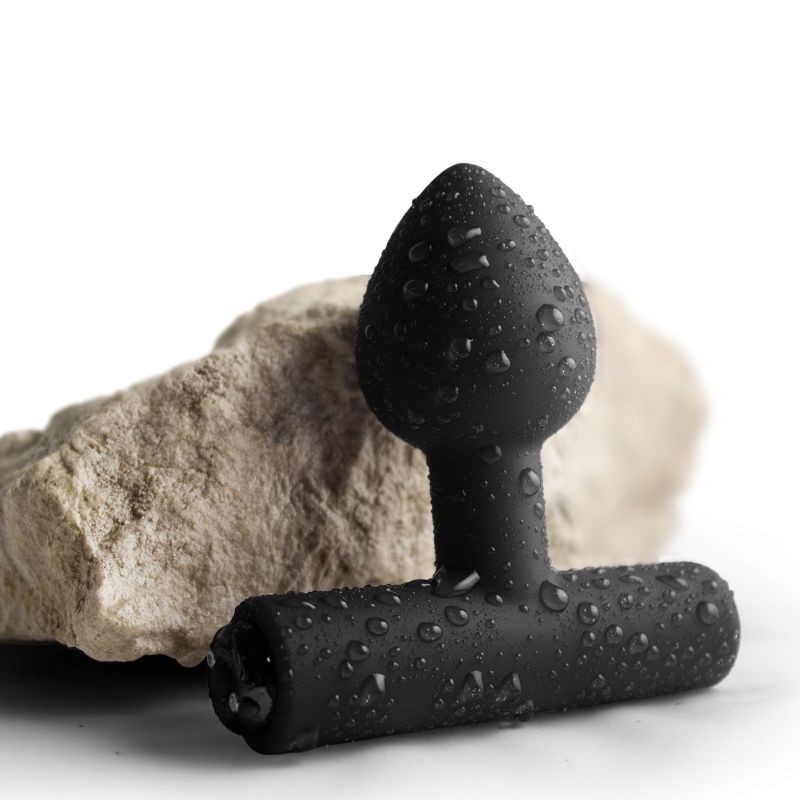 Nova Solaris Tapered Butt Plug Vibrator Black - Adult Toys
