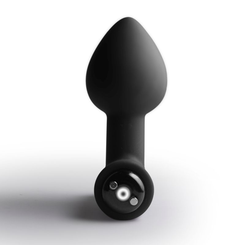 Nova Solaris Tapered Butt Plug Vibrator Black - Adult Toys