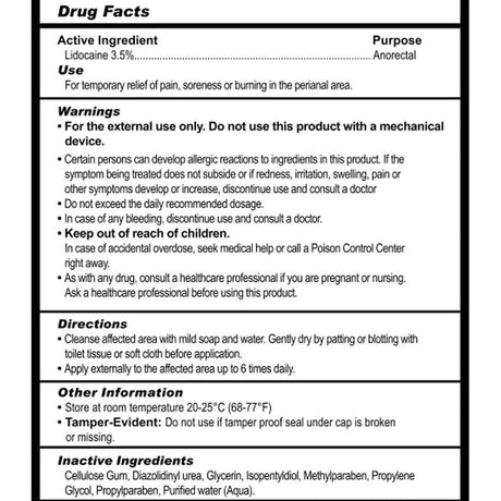 Numb Desensitizing Water Based Lubricant with Lidocaine - Lotions & Potions