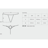 Obsessive Luiza Black Thong – Elegant Floral Embroidery Panties - Lingerie
