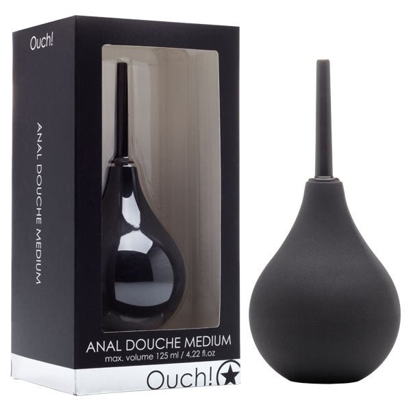 Ouch Anal Douche - Medium Black Douche - HEALTH CARE