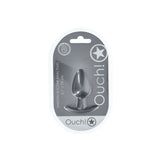 OUCH! Anal Plug - Gun Metal Grey Medium Butt Plug - ANAL TOYS