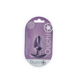 OUCH! Anal Plug - Metallic Purple Medium Butt Plug - ANAL TOYS