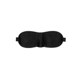 OUCH! Black & White Satin Curvy Eye Mask - BONDAGE - TOYS