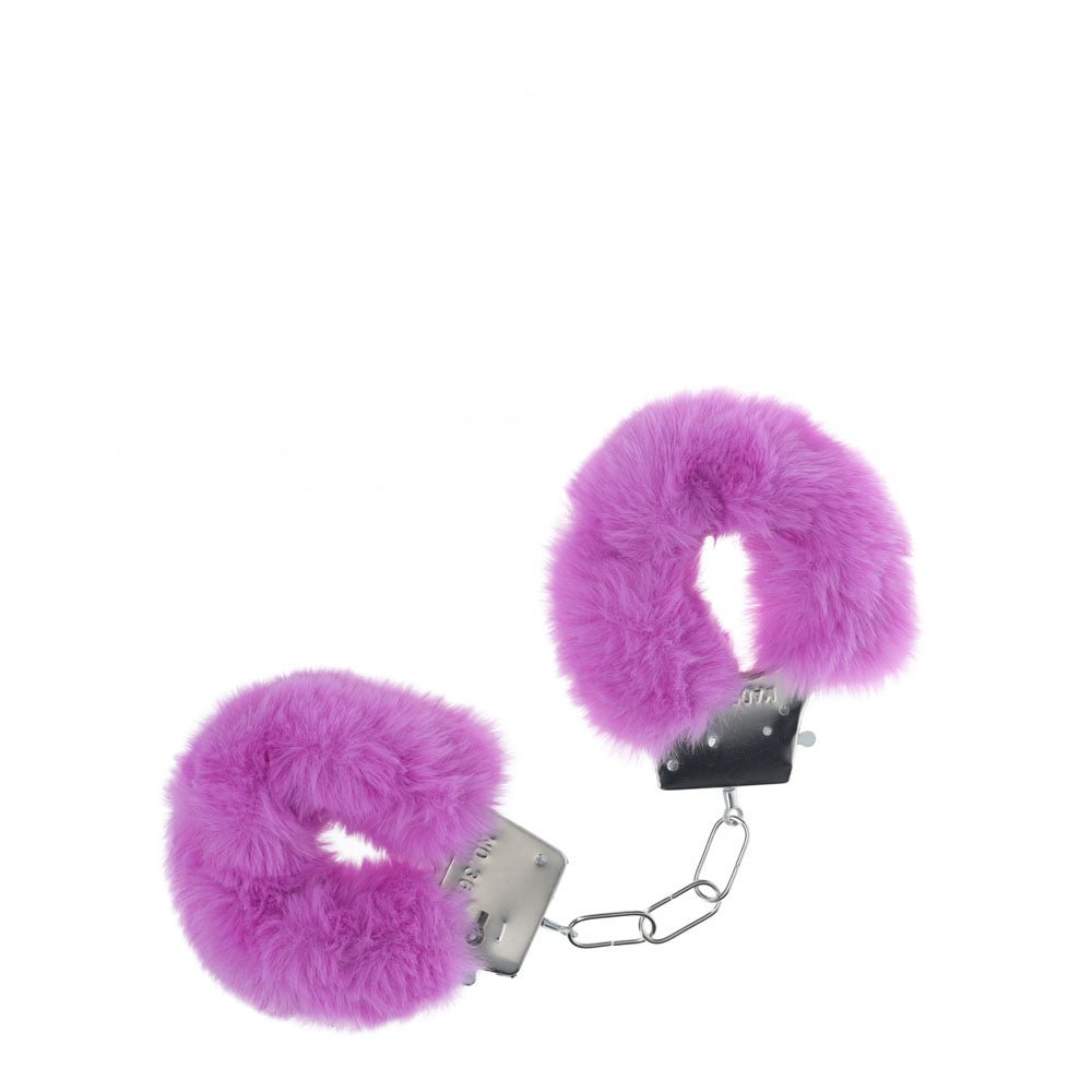 OUCH! Classic Fluffy Cuffs - Purple - BONDAGE - TOYS