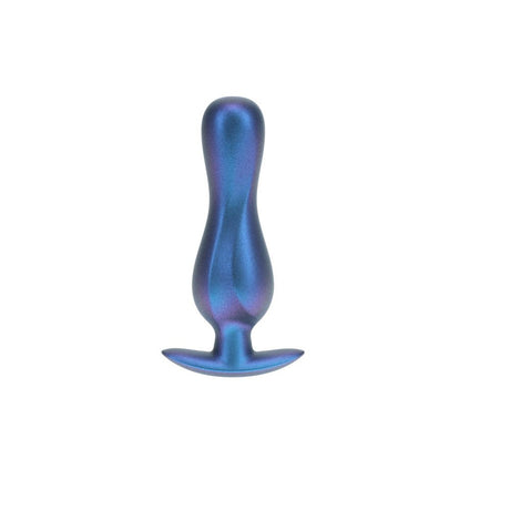 OUCH! Curvy Anal Plug - Metallic Blue - ANAL TOYS
