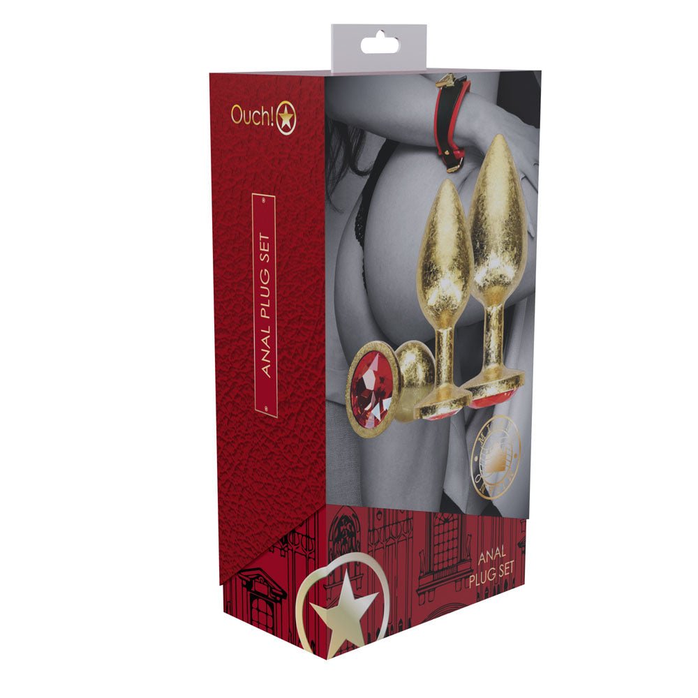 OUCH! Milan Collection - Metal Anal Plug Set - ANAL TOYS - Naughty by Nature Adult Store