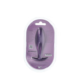 OUCH! Oval Anal Plug - Metallic Purple - ANAL TOYS