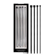 Ouch! Urethral Sounding Dilator Set - Black Silicone Urethral Sound Set - Naughty by Nature Adult Store