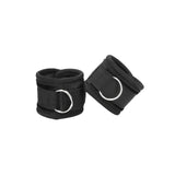 OUCH! Velvet & Velcro Adjustable Handcuffs - Black Restraints - Naughty by Nature Adult Store