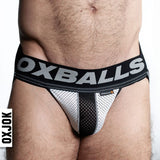 Oxballs Airmesh Swagger Jockstrap Ice White - Naughty by Nature Adult Store
