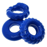 OxBalls Bonemaker 3 - Piece Cockring Set | Flexible Flextpr - Pool Blue - Adult Toys
