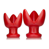 OxBalls Rosebud 1 Silicone Anal Buttplug – Red Platinum Silicone - Adult Toys