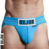 Oxballs Slingjock Upthrust Slider - Strap Jock Pool Blue - Naughty by Nature Adult Store