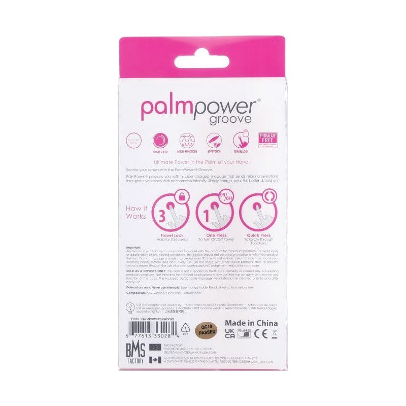 PalmPower Groove Mini Wand Fuchsia - Adult Toys
