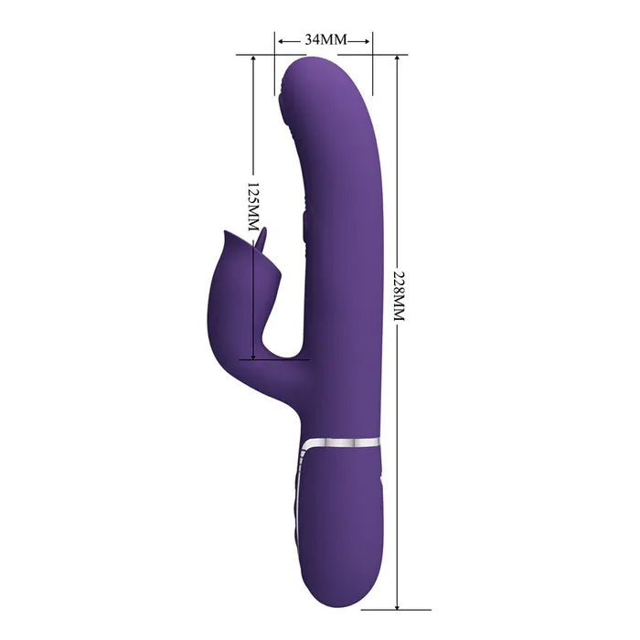 Party Up ALAN Dual Motor Vibrator - Purple - Naughty by Nature Adult Store