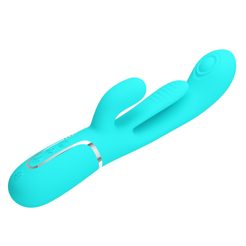 Party Up ANDY Multi Function Vibrator - Teal - Naughty by Nature Adult Store