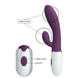 Party Up BEN Classic Vibe – Purple Silicone Dual Motor Rabbit Vibrator - VIBRATORS