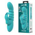 Party Up BRYNLYN Rabbit Vibrator – Teal Silicone USB Rechargeable - VIBRATORS