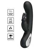 Party Up COLIN Rabbit Vibe - Black - VIBRATORS - Naughty by Nature Adult Store