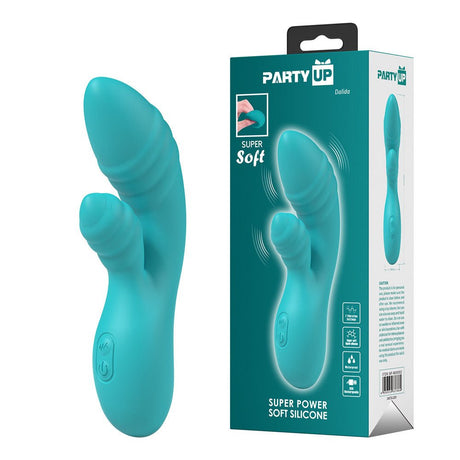 Party Up DALIDA - Teal Rabbit Vibrator - VIBRATORS