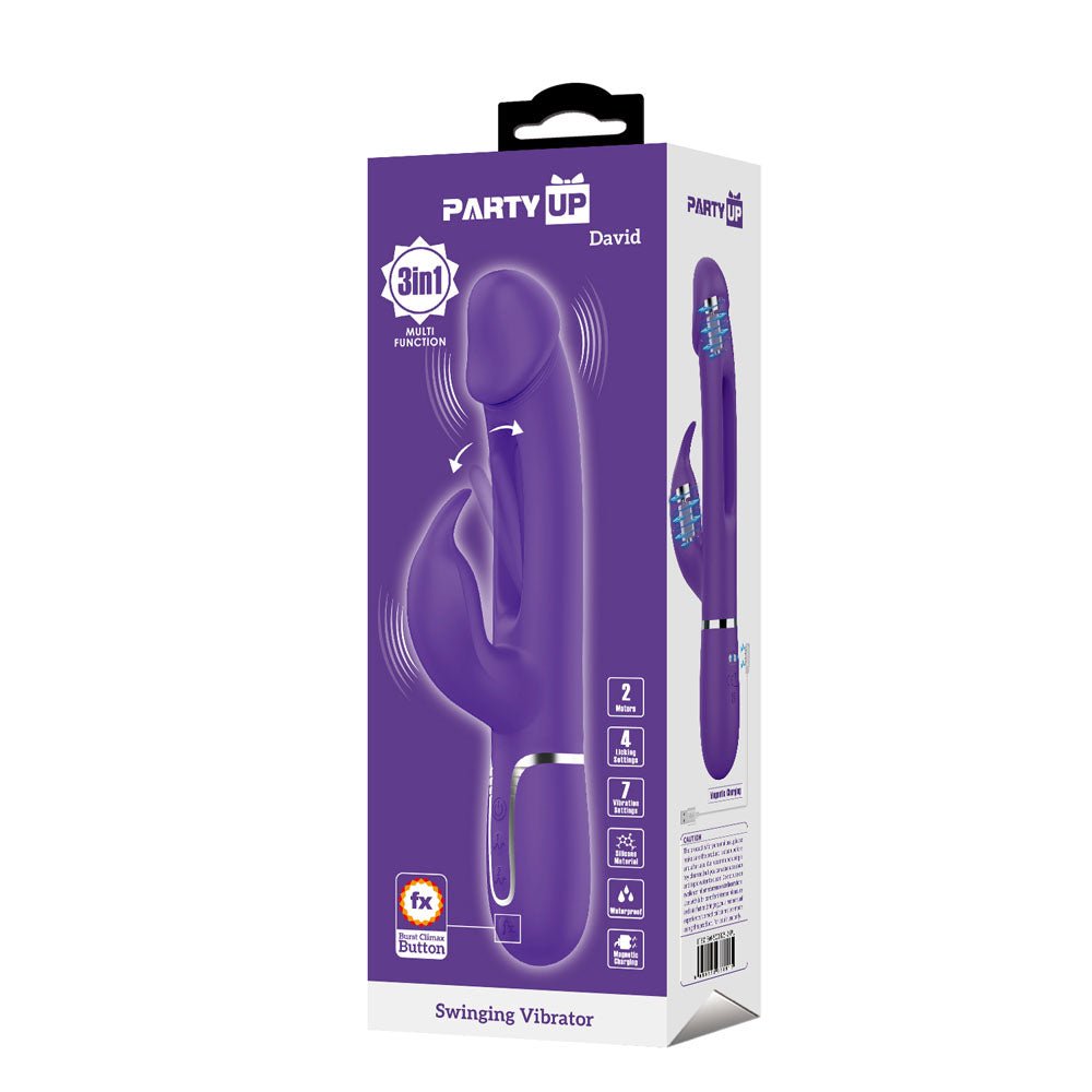 Party Up DAVID Swinging Vibe - Purple - VIBRATORS