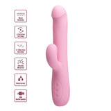 Party Up DEAN Wavy Rotation Vibe - Pink - VIBRATORS