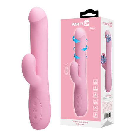 Party Up DEAN Wavy Rotation Vibe - Pink - VIBRATORS