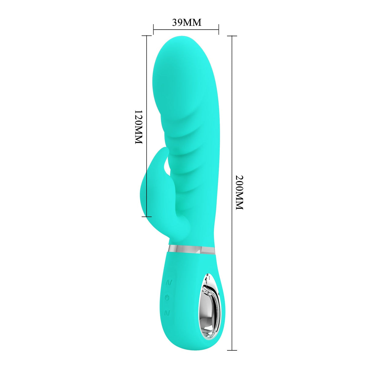 Party Up EDWARD Rabbit Vibe - Teal - Naughty by Nature Adult Store