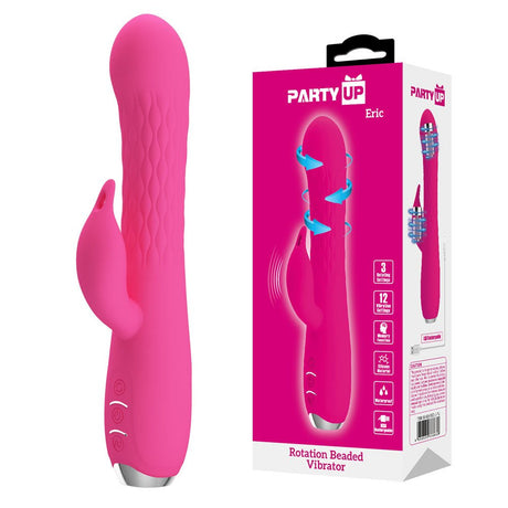 Party Up ERIC Rotating Beads Vibrator - Pink - Naughty by Nature Adult Store