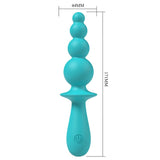 Party Up EVAJANE - Teal Beaded Vibrator - Naughty by Nature Adult Store