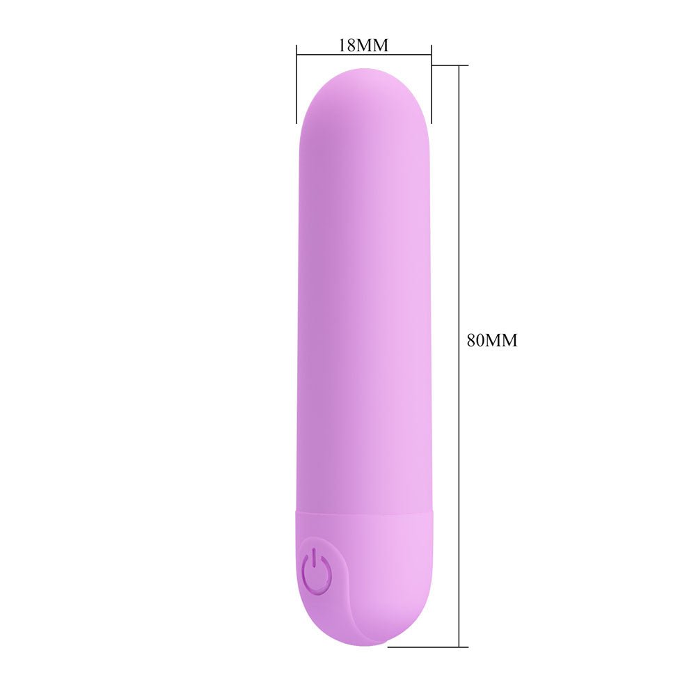 Party Up GREG Mini Bullet Vibrator – Purple USB Rechargeable Toy - BULLETS & EGGS