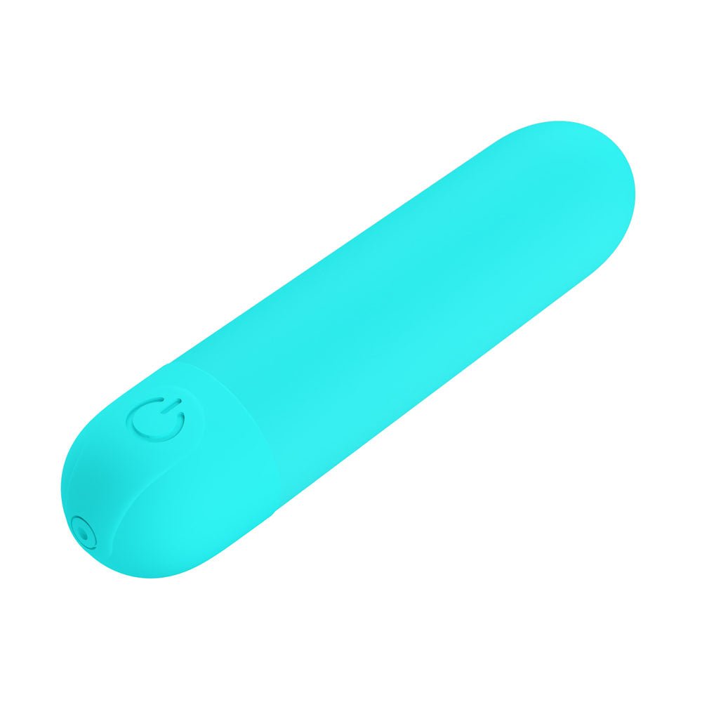 Party Up HARRY Mini Bullet Vibrator – Teal Waterproof Rechargeable - BULLETS & EGGS