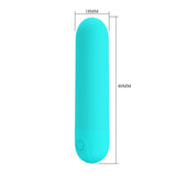 Party Up HARRY Mini Bullet Vibrator – Teal Waterproof Rechargeable - BULLETS & EGGS