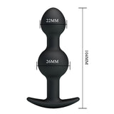 Party Up JAMES Anal Bead Plug - Black 10.4 cm - Naughty by Nature Adult Store
