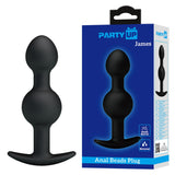 Party Up JAMES Anal Bead Plug - Black 10.4 cm - Naughty by Nature Adult Store