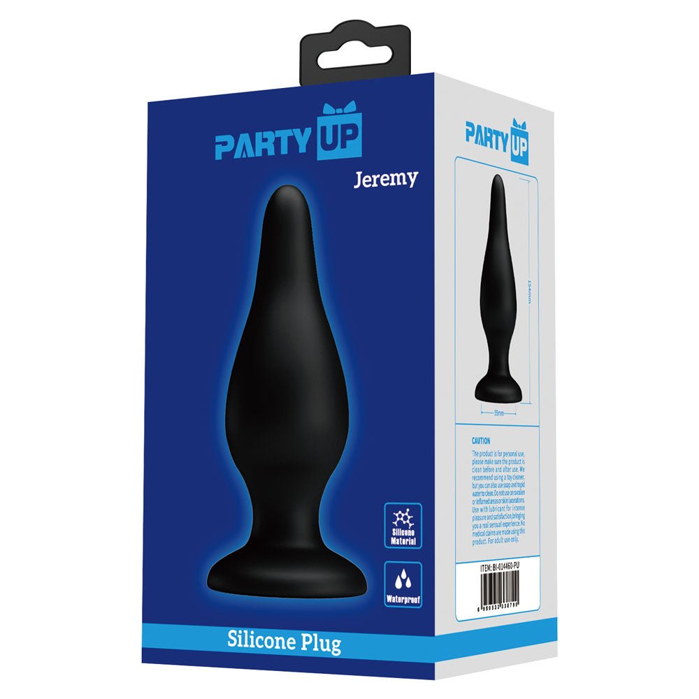 Party Up JEREMY Butt Plug - Black 15.4 cm - ANAL TOYS - Naughty by Nature Adult Store