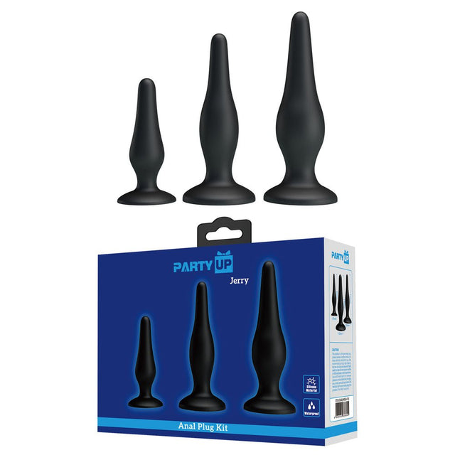 Party Up JERRY Butt Plug Set - Set of 3 Sizes - Naughty by Nature Adult Store