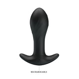 Party Up KEITH Vibrating Plug - Black - Naughty by Nature Adult Store