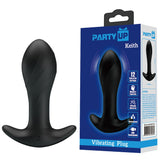 Party Up KEITH Vibrating Plug - Black - Naughty by Nature Adult Store