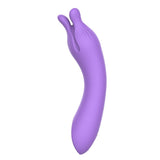 Party Up Kelly Purple USB Rechargeable Vibrator - 13.7cm Silicone - VIBRATORS
