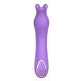 Party Up Kelly Purple USB Rechargeable Vibrator - 13.7cm Silicone - VIBRATORS