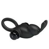 Party Up LARRY Vibrating Cock Ring - Black - Naughty by Nature Adult Store