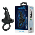 Party Up LARRY Vibrating Cock Ring - Black - Naughty by Nature Adult Store