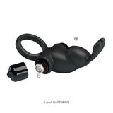 Party Up LARRY Vibrating Cock Ring - Black - Naughty by Nature Adult Store